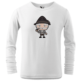 Da Oid Sinzer Grundfiguren Longsleeve Kinder Weiss Westerndorf Front